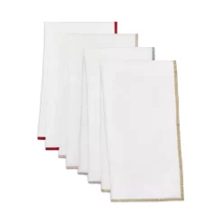 Hot Sale 💯 Mode Living Bel Air Linen Napkins, Set Of 4 Sea Blue 👍 -Mode Living Shop unnamed file 152