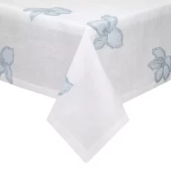 Top 10 👍 Mode Living Malibu Round Tablecloth, 90" Blue/white 💯