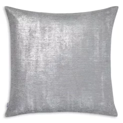 Outlet 💯 Mode Living Terra Argento Throw Pillow, 22" X 22" Blue Metallic Gray ❤️