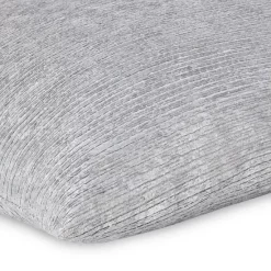 Outlet 💯 Mode Living Terra Argento Throw Pillow, 22" X 22" Blue Metallic Gray ❤️ -Mode Living Shop unnamed file 276