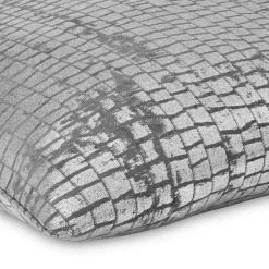 Outlet 🥰 Mode Living Terra Anthracite Throw Pillow, 22" X 22" Gray Metallic ⌛ -Mode Living Shop unnamed file 366