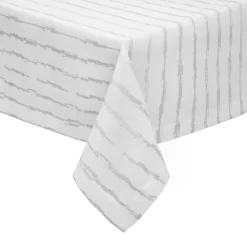 Cheap 🛒 Mode Living Cannes Tablecloth, 90" Round Silver ❤️