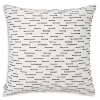 Coupon 🧨 Mode Living Ombré Ouvrage Throw Pillow, 22" X 22" Black/white 🎉