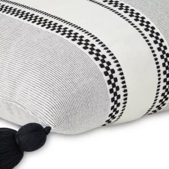 Coupon ❤️ Mode Living Ombré Oreo Throw Pillow, 22" X 22" Black/white 🎉 -Mode Living Shop unnamed file 395