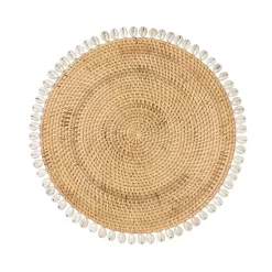 Promo 🧨 Mode Living Capiz Woven Placemats, Set Of 4 Yellow 🌟