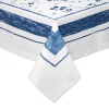 Wholesale 💯 Mode Living Naples Tablecloth, 70" X 128" Blue/white 🎉
