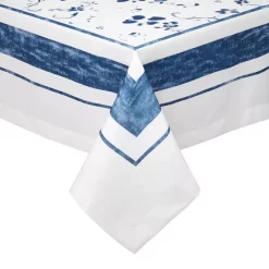 Wholesale 💯 Mode Living Naples Tablecloth, 70" X 128" Blue/white 🎉